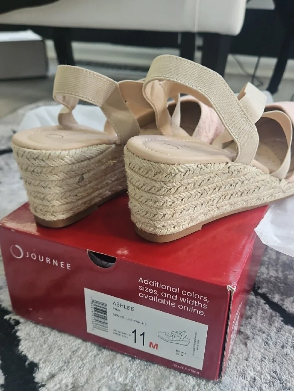 Journee Espadrille Wedge Shoe